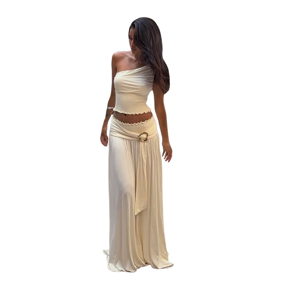 Women's Fashion Personalized Skirt Two-piece Suit