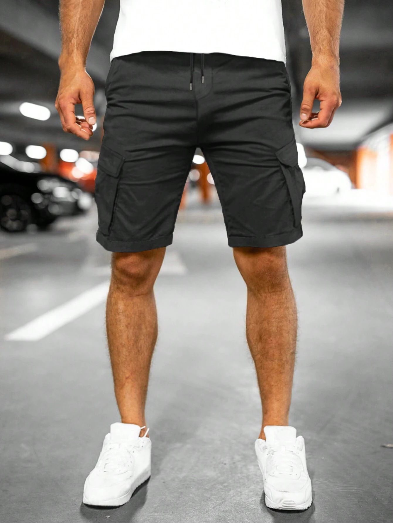 Fashion Personality Men's New Woven Five-point Pants