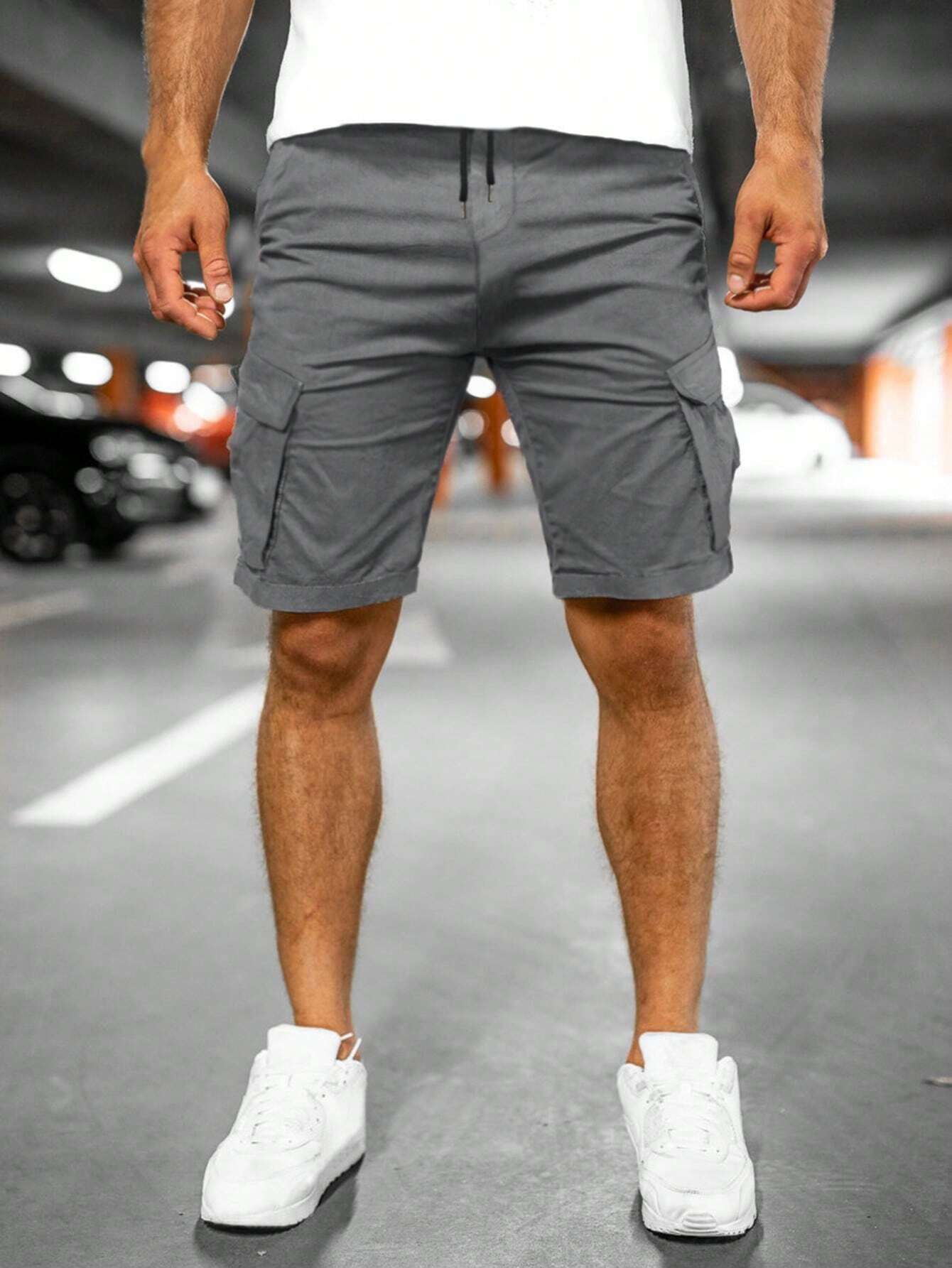 Fashion Personality Men's New Woven Five-point Pants