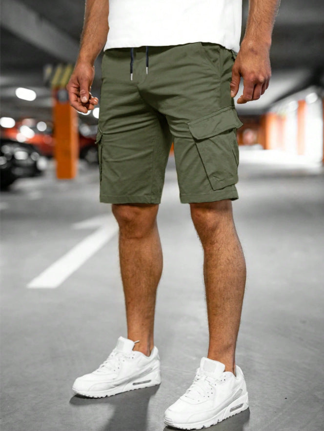 Fashion Personality Men's New Woven Five-point Pants