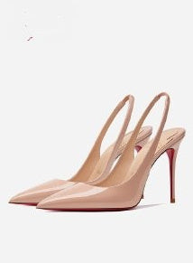 Black And Red Background High Heel Sandals Women's Stiletto Heel