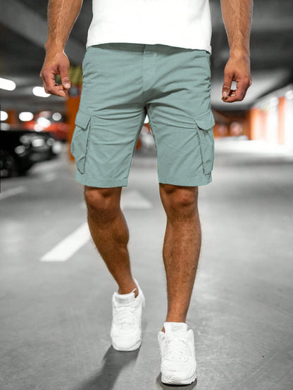 Fashion Personality Men's New Woven Five-point Pants