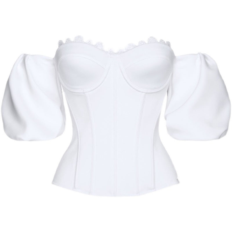 Ladies Temperament High Waist Slim Fit High-end Short-sleeved Suit