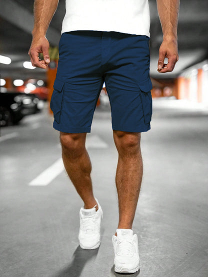 Fashion Personality Men's New Woven Five-point Pants