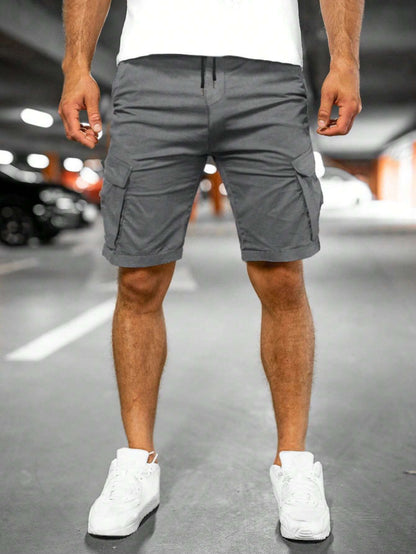 Fashion Personality Men's New Woven Five-point Pants