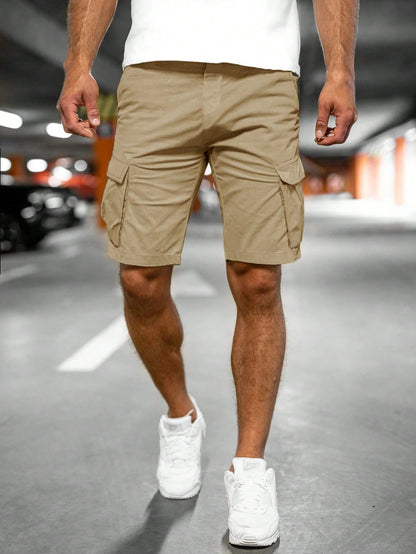 Fashion Personality Men's New Woven Five-point Pants