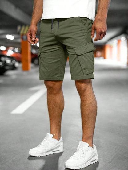 Fashion Personality Men's New Woven Five-point Pants